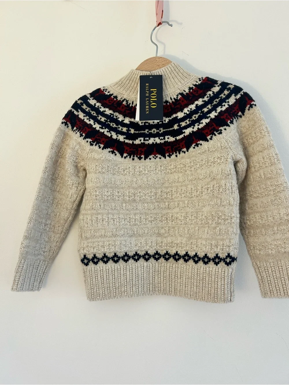 Polo Ralph Lauren Kids Fair isle Wool-Blend Sweater Size 3T